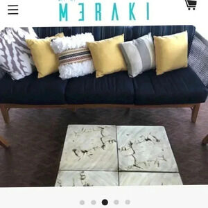 Throw Pillow Boho Sherpa Faux Fur Woven